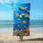 Cipriani Sea Turtles Reef Beach Towel | 100% Cotton Pool Towel, 30"x60"