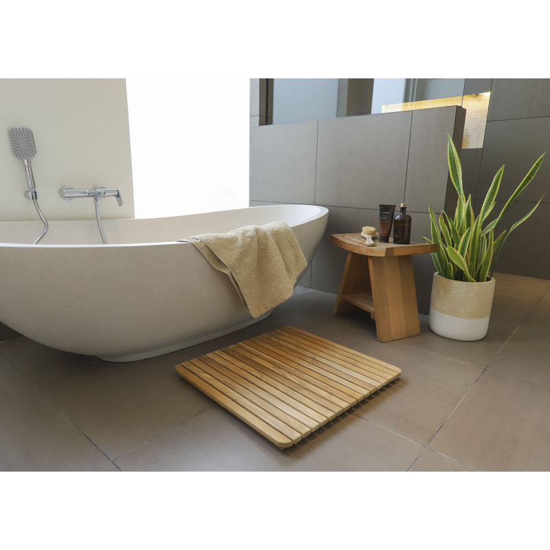 Farzan Teak Non-Slip Bath Mat