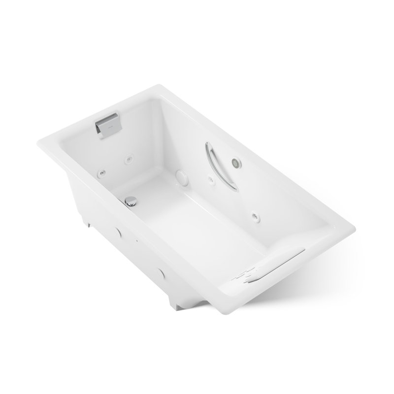 Tea-for-Two Massage Whirlpool Bath, White