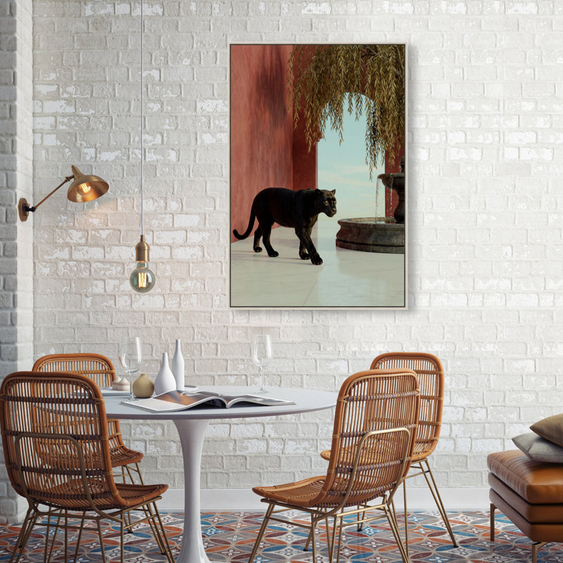 At The Palace Print by Oliver Gal, 25"H x 37"W, Silver Floater Frame