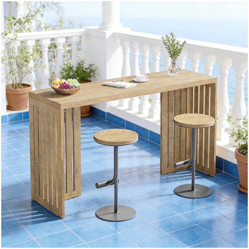 Elegant Wood Kitchen Table,Coffee Table,Rectangular Dining Table, Natural