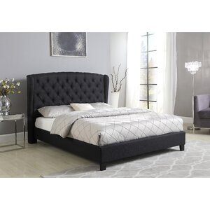 Three Posts™ Autrey Upholstered Wingback Bed & Reviews | Wayfair