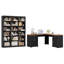 Ensemble de bureau à domicile 2 pièces, bibliothèque standard H 71,2 po x l 63,4 po avec tablettes réglables et bureau double caisson en L 59,8 po Farmhouse
