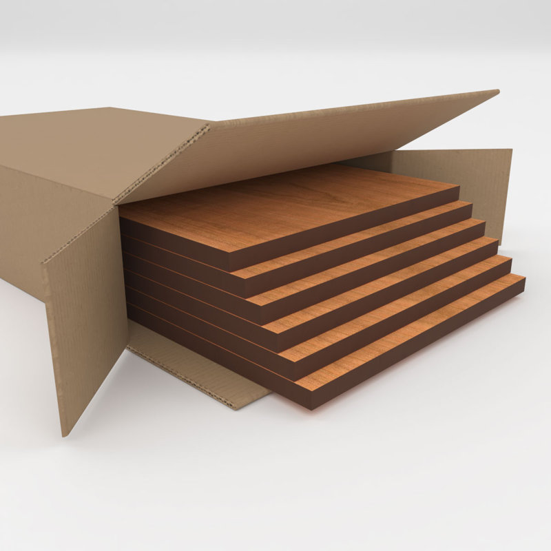 Planches en bois, Cerisier, H 7,75 po x l 7,75 po x P 0,38 po