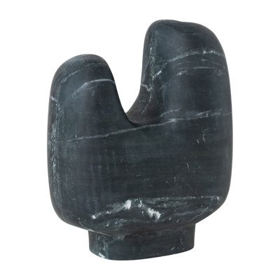 Marble Organic Shaped Footed Vase