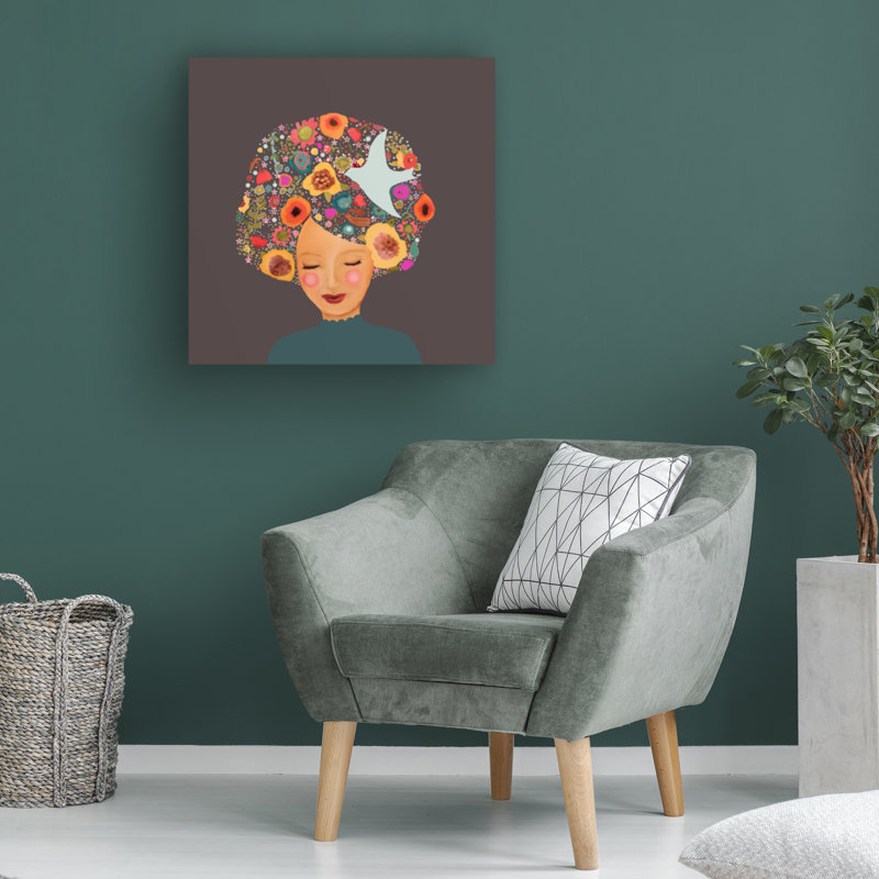 Art sur toile bolognaise, Sylvie Demers Annabelle, H 14 po x l 14 po