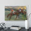 Three Jockeys by Edgar Degas - Wrapped Canvas Painting-61945703