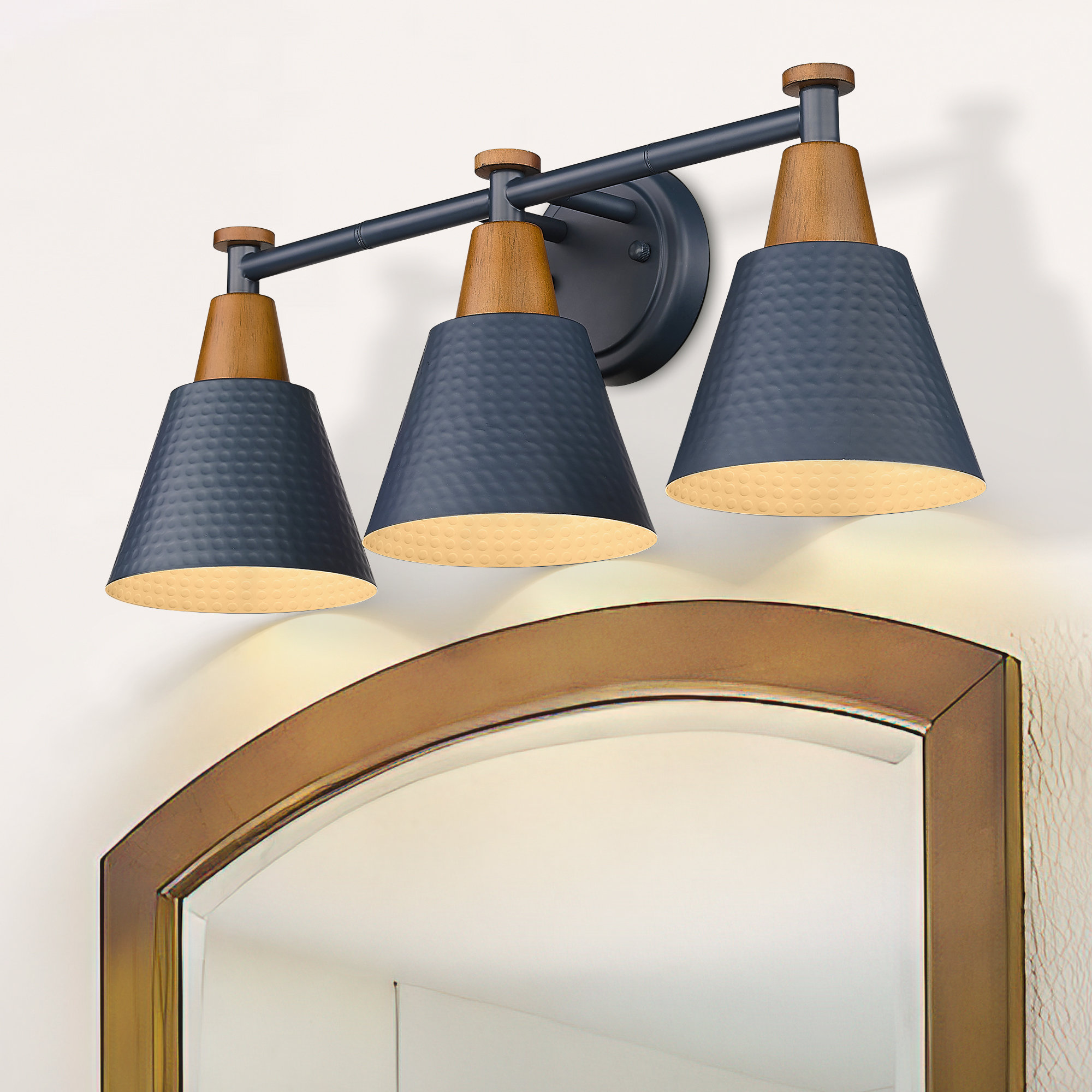 Wade Logan® Hitterdal 3 Light Dimmable Vanity Light & Reviews Wayfair
