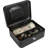 8" CASH BOX W KEY LOCK BLK