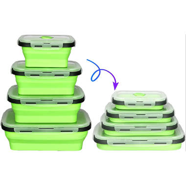 Ozeri INSTAVAC Domed Food Storage Container, 4-Piece Nesting Set