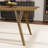 Needham Contemporary Walnut Finish Dining Table With Solid Wood Base