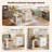 67.7" extendable kitchen island For Seating 2-6, Island Table For Kitchen with power outlet, Drawer, Sided Storage, Spice Racks, White