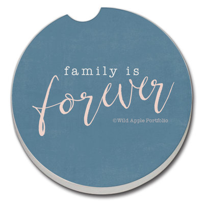 Dakota Fields Forever Family Single Absorbent Stone Car Coaster