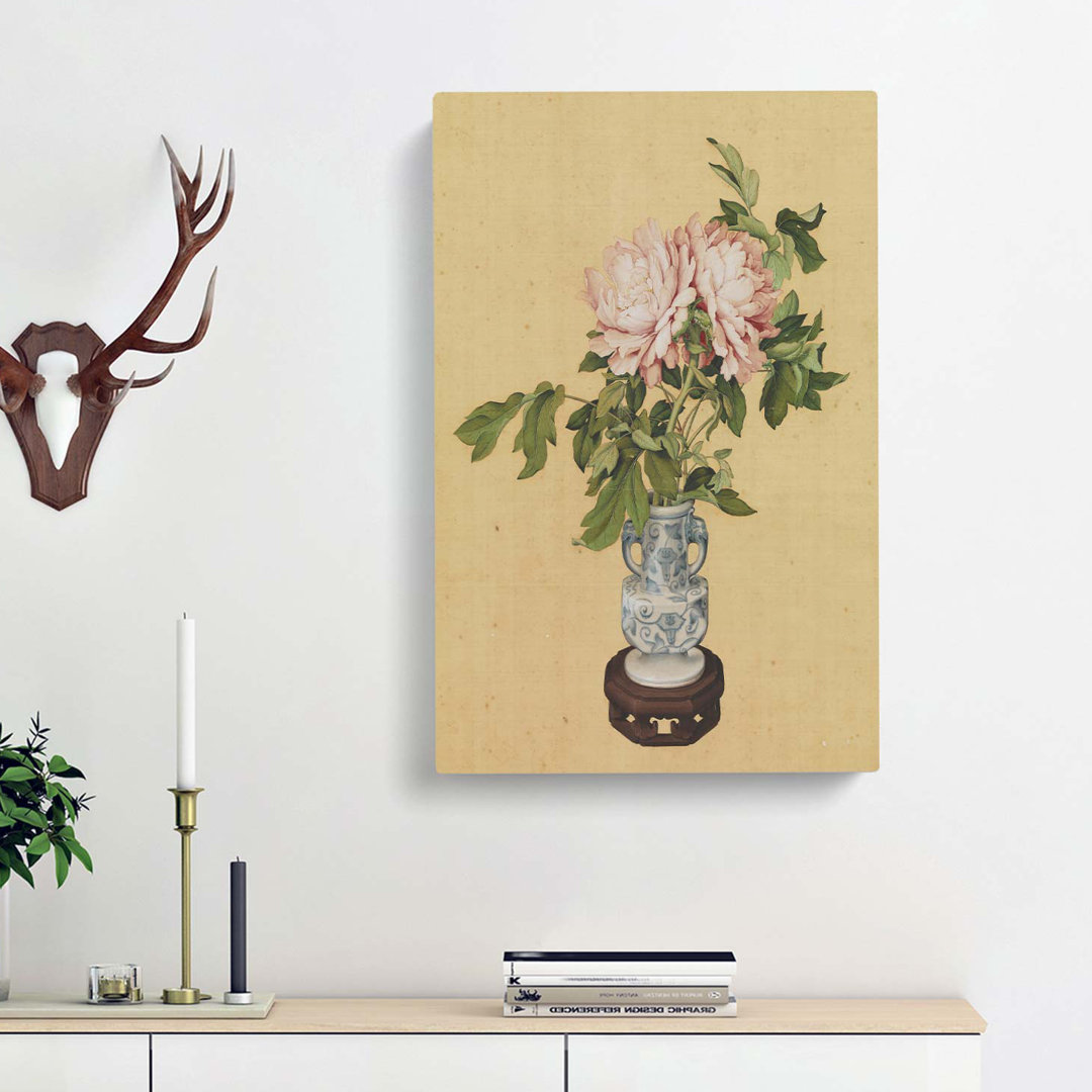 Vase of Flowers by Lang Shining - Wrapped Canvas