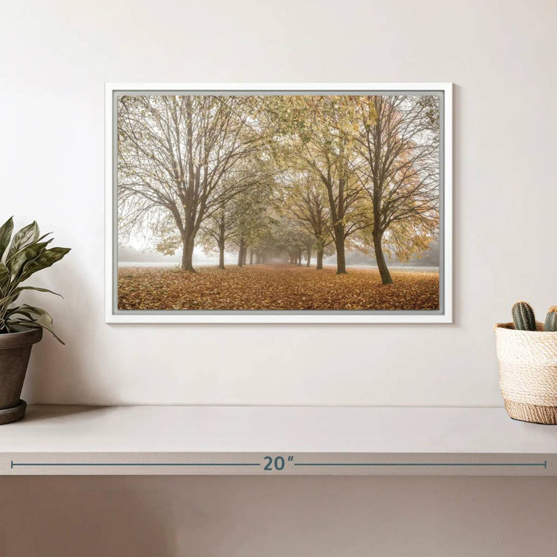 Paix d'automne, Cadre flottant blanc, 13 po x 9 po