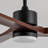52 Inch Solid Wood Ceiling Fan with Dimmable LED Light, Quiet Reversible DC Motor and Remote Control