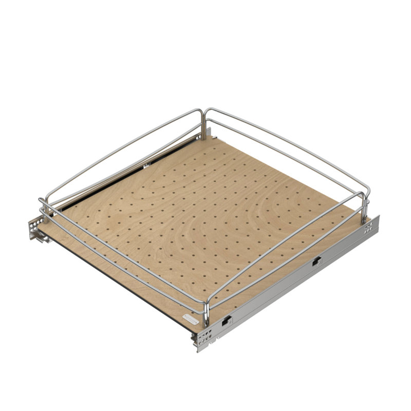 Rev-A-Shelf Solid Bottom Pullout Base Soft-close Cabinet Organizer, 20.45" W