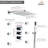 Revitalize 12 Inch Luxury Thermostatic Complete Shower System with Rough-in Valve-63248857