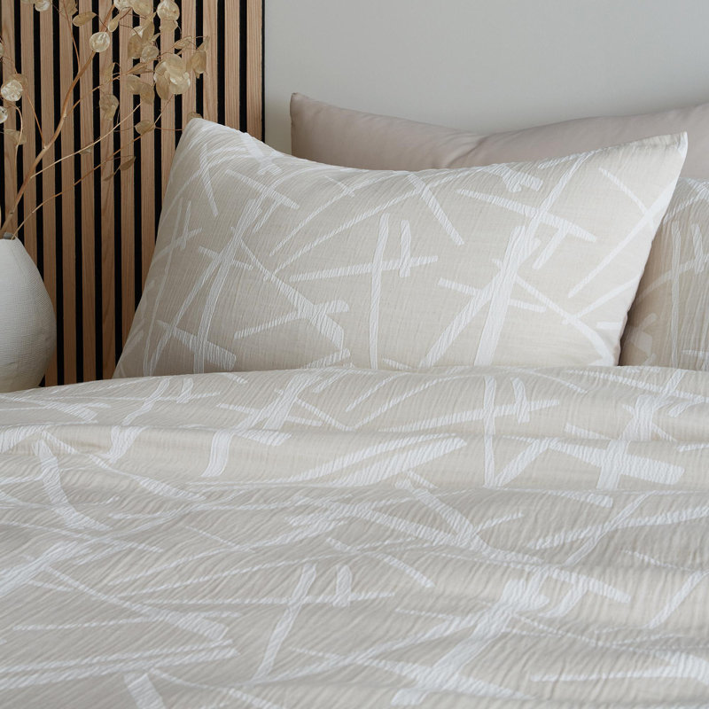 Otto Polyester Geometric Duvet Cover Set with Pillowcases Included, Single Duvet Cover Set + 1 Pillowcase