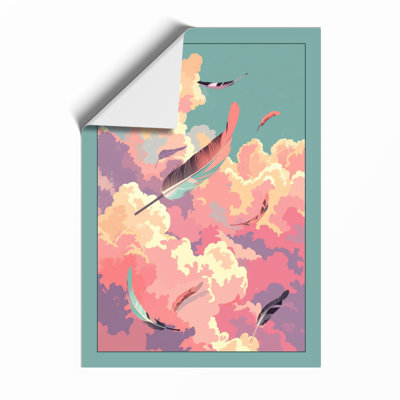 Birds Through Clouds Modern - Print
