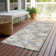 Machine Washable Indoor/Outdoor Christain ACN1329 Gray Rug