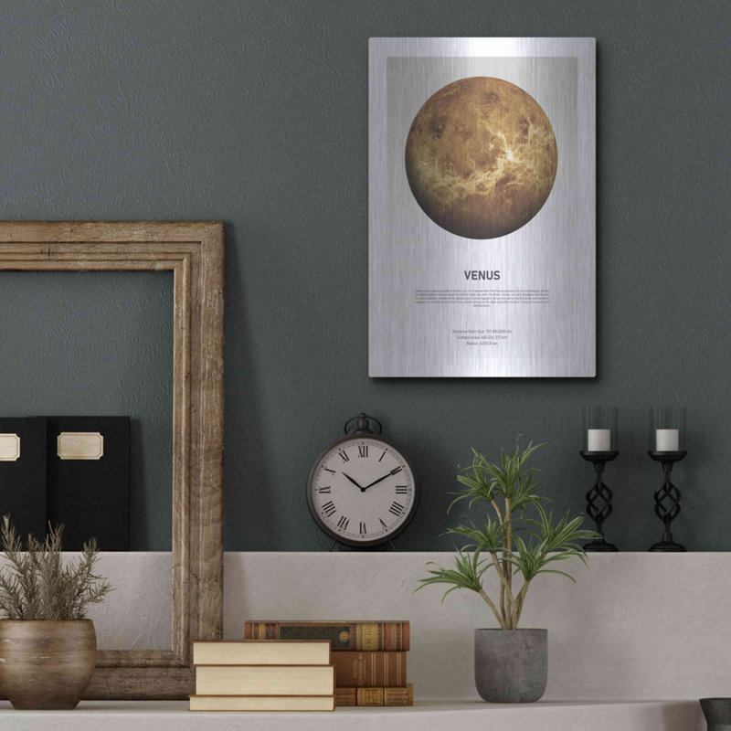 «Venus Light» par Design Fabrikken, art mural en métal, H 16 po x l 12 po