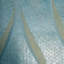 Rouleau de papier peint ondulé bleu, jaune et laiton