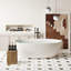 Shampoo/Conditioner Dispenser Set | Glass Refillable Bottles with Easy-Read Labels | for Body Wash & Shower-122098034