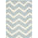 Tapis à chevrons en laine touffeté à la main Sanyla