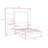 Geva Wood Murphy Bed with Shelves and Slats-1083810303-1083810296