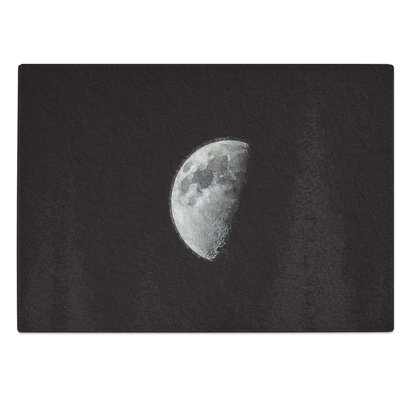 Glass Half Moon Chopping Board