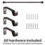 Almera Adjustable Curtain Pole/Rod Long-lasting Set for living room, bedroom, kitchen-1434267600-1434267615