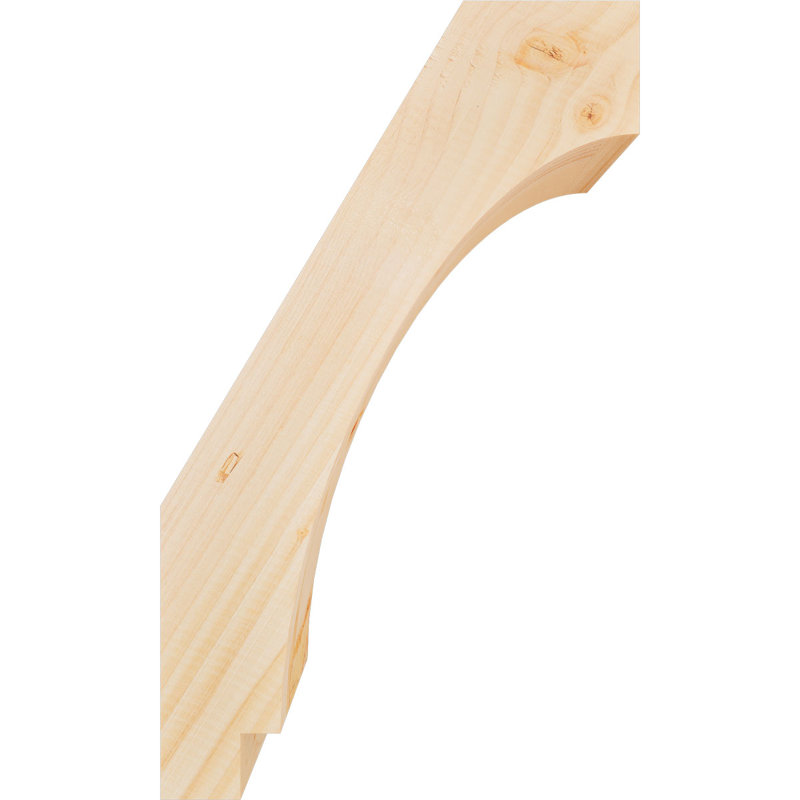 Attelle impériale du genou, Sapin de Douglas, Lisse, H 20 po x l 5,5 po x P 12 po