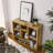 Open Wooden Open Shelf Bookcase, Freestanding Display Storage Cabinet With 7 Cube Storage Spaces, Floor Standing Bookshelf, Entryway, Living Room Storage Cabinet