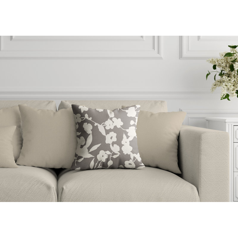 Housse et insert de coussin extérieur d'extérieur, H 15 po x l 15 po, Beige