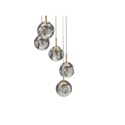 Awbree - Light Transparent/Brass Cluster Pendant