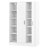 3-door White Shelf Wardrobe - Create Functional Bedroom With Space-optimizing Shelves Space Optimization