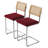PU Leather Bar Stools With Woven Rattan Back And Metal Legs 1-Pack-1406714044