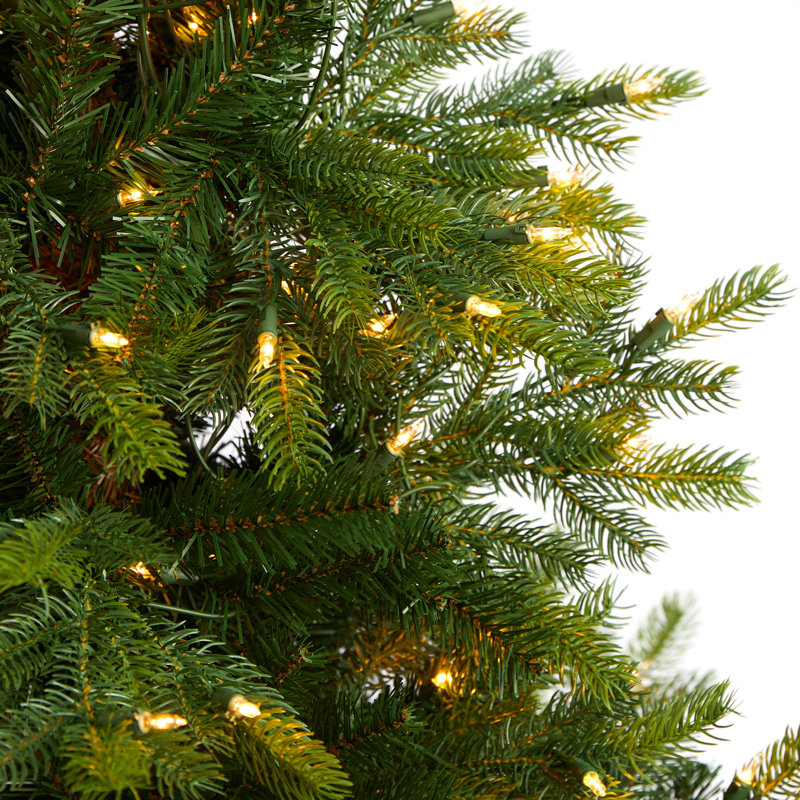 Lighted Artificial Spruce Christmas Tree, 5' H