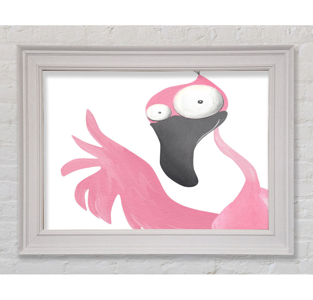 Gerahmtes Leinwandbild The Pink Flamingo