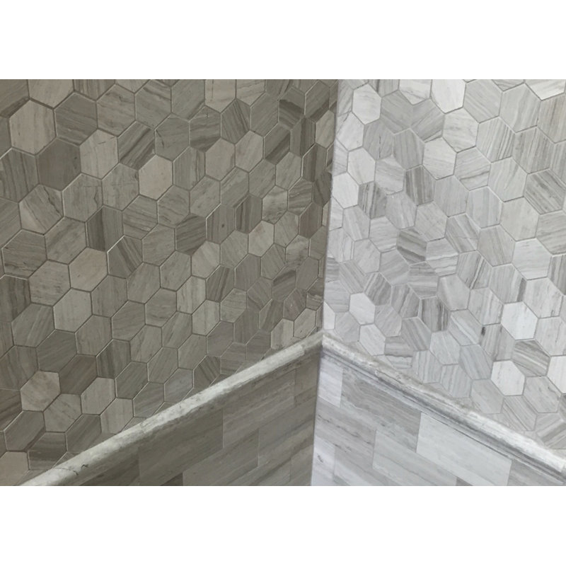 Bari Marble 2" x 2" Honeycomb Mosaic Wall and Floor Tile