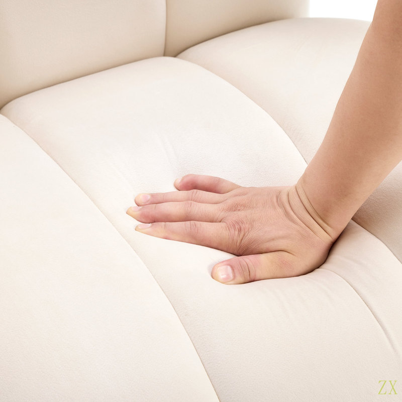 Fauteuil Velmor, Ivory Velvet