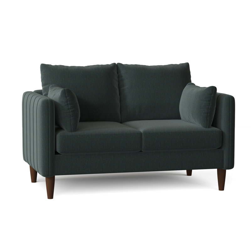 Kaveen Upholstered 58'' Loveseat, Walnut, Hill Beach