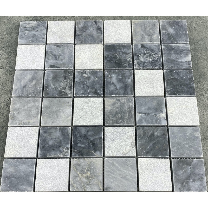 Carreau de mosaïque 2 po x 2 po Marble Grid