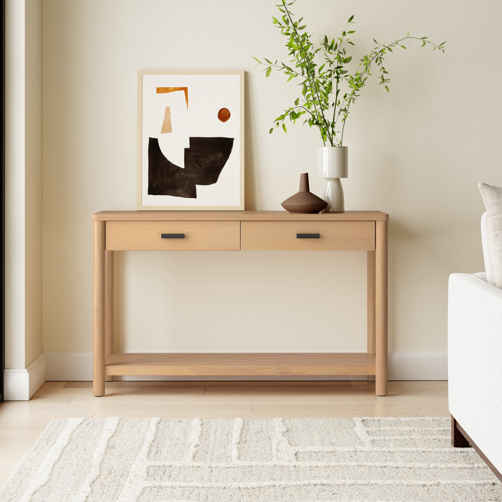 Kaplan 48" Console Table, Natural