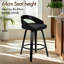 ALFORDSON 2x Bar Stools Swivel Kitchen Dining Chair w/ Backrest Footrest