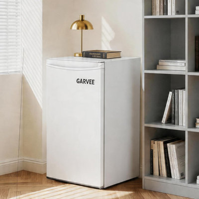 4.5 Cu.Ft Mini Fridge with Freezer – Low Noise, Reversible Door for Bedroom, Office, Dorm