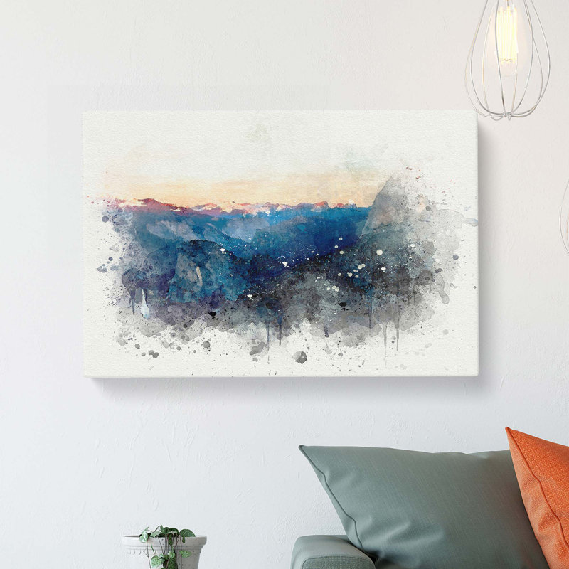 Half Dome Falls In Abstract - Wrapped Canvas, 40cm H x 60cm W x 3cm D