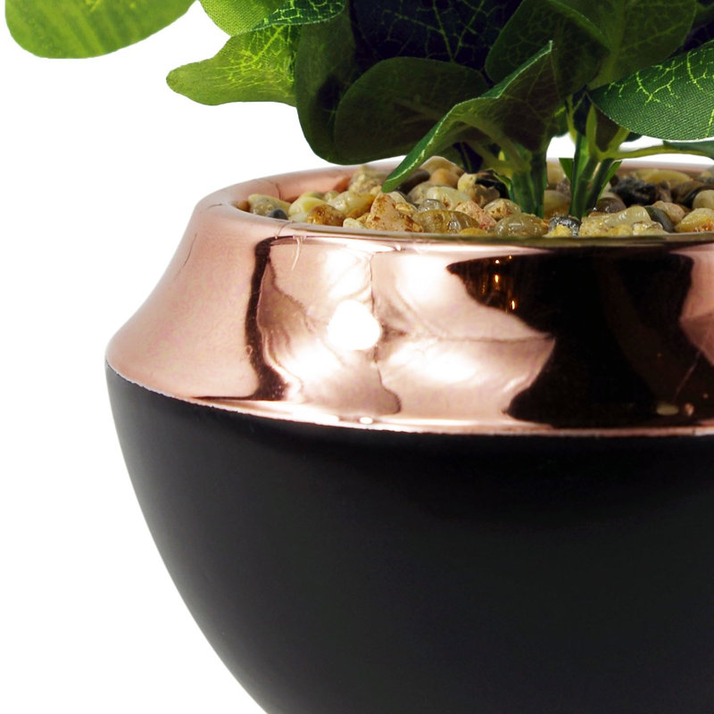 55.88cm Faux Mosaic Plant in Pot, Dark Green