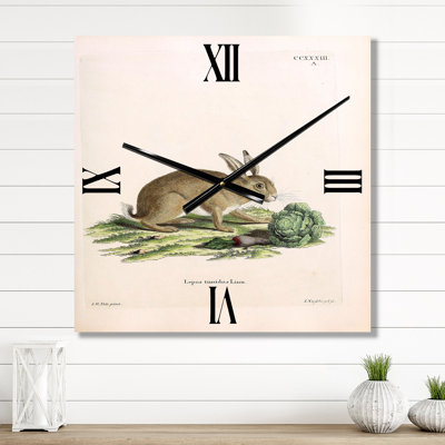 Horloge murale lapins